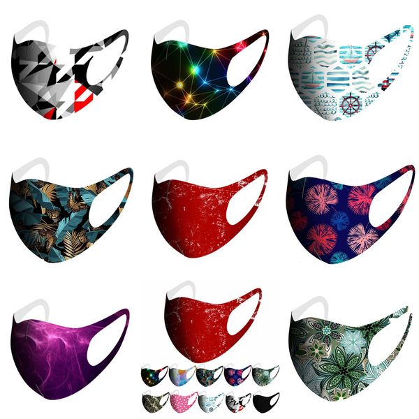 

u1kwtu fashion face mask printed cartoon ice silk facemask painting starry sky fireworks camo dustproof mouth masks 7 n