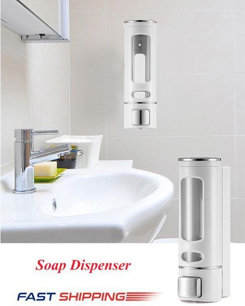 

400ml soap dispenser wall-mount shower bath shampoo dispenser liquid soap container bathroom accessories fast shipping1