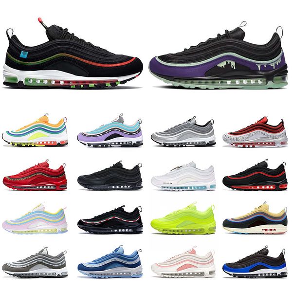 

fashion tennis trainers 97 mens womens running shoes mschf x inri jesus triple black white off 97s sean wotherspoon sports sneakers outdoors, White;red