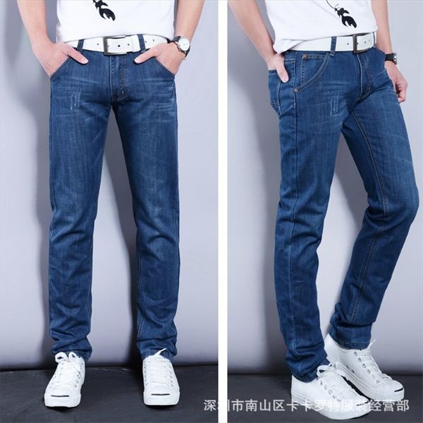 

3podi 1-10 yuan pop and straight pants rejection 1-10 yuan pop and men's jeans straight men's jeans pants rejection, Blue