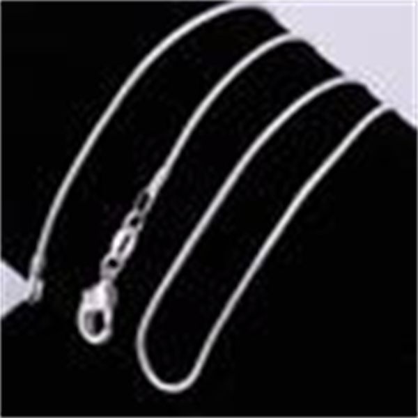

beauty1mm 16-24inches 925 sterling silver snake chain necklace fashion jewelry ing