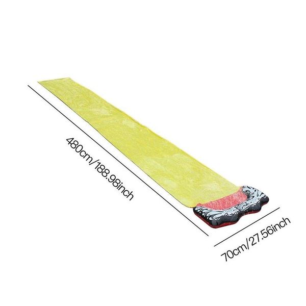 

waterslide летняя слайд-кровать играть вода дубитель слайд игрушки открытый трава играть вода покрытие surfboard спрей slid 4.8m двойной чел