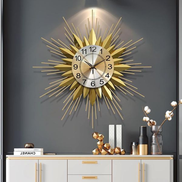 

nordic light luxury clock living room household bedroom decorative hanging wall clock modern simple atmospheric watch