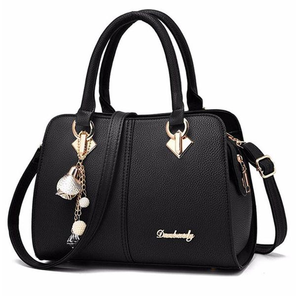 

new brand women hardware ornaments solid totes handbag lady party purse casual crossbody messenger shoulder bags