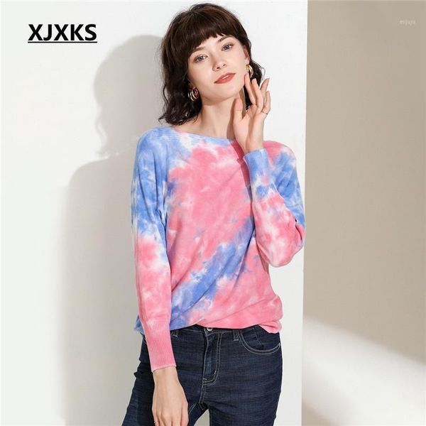 

xjxks new 2019 print sweater bejumper long sleeve women sweater pullover women knitted modis pullovers1, White;black