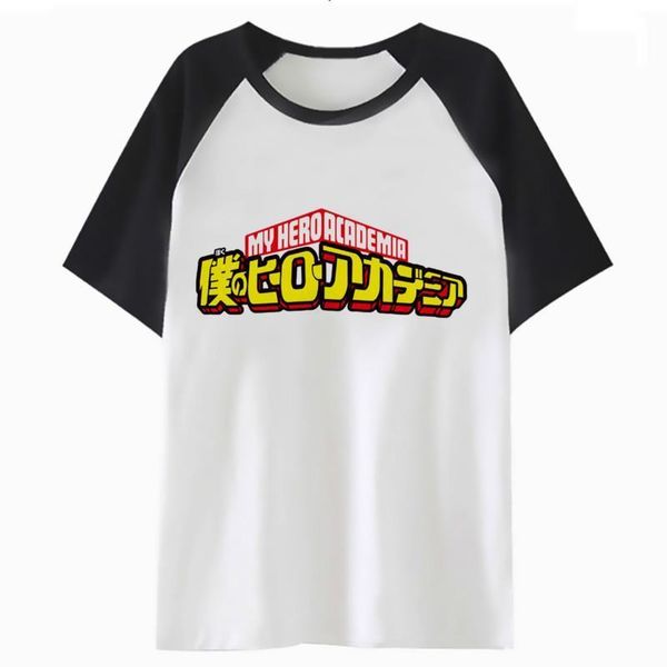 

boku no my hero academia t shirt harajuku streetwear hop hip t-shirt for tshirt tee male men clothing funny f4096, White