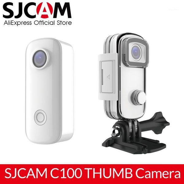 

new sjcam c100 mini thumb camera 1080p 30fps h.265 12mp ntk96672 2.4ghz wifi 30m waterproof action sports dv camera1