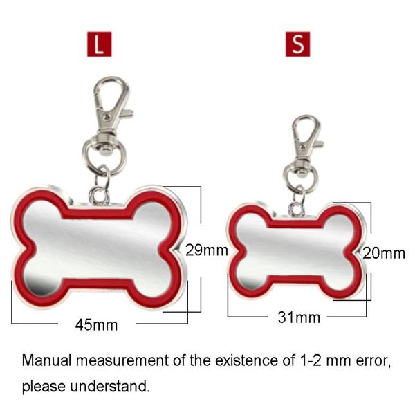 

10/20/50pcs custom engraved dog id tag personalized dogs puppy collar tags bone shape nameplate pet accessories w bbyqso