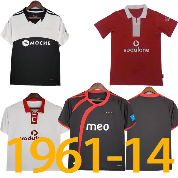 

1961 aimar cardozo benfi retro soccer jerseys 2004 05 09 10 13 14 nuno gomes matic simao di maria rodrigo david luiz miguel classic vintage, Black;yellow