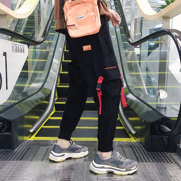 

2021 new trousers print letter printed women jogging pants hip hop streetwear men sweatpant arrival 8p99, Black