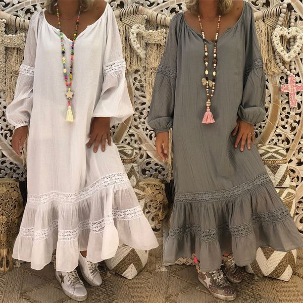 

long sleeve round neck loose chiffon two-piece set long sleeve round neck dress loose chiffon dress two-piece set 0xukx, Black;gray