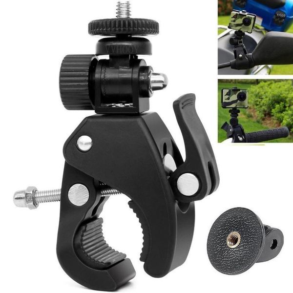 

High Quality 1/4 Camera DV DSLR Bike Bicycle Handlebar Clamp Bracket Tripod Mount Screw Clip Tripods for Hero5/4/3+/3/2/11