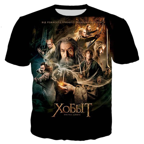 

movie the hobbit 3d print shirts kawaii kawaii harajuku men clothing