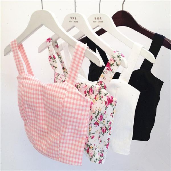 

crop short cami tank female cute floral tube women dill white cropped encaje women feminino bustier