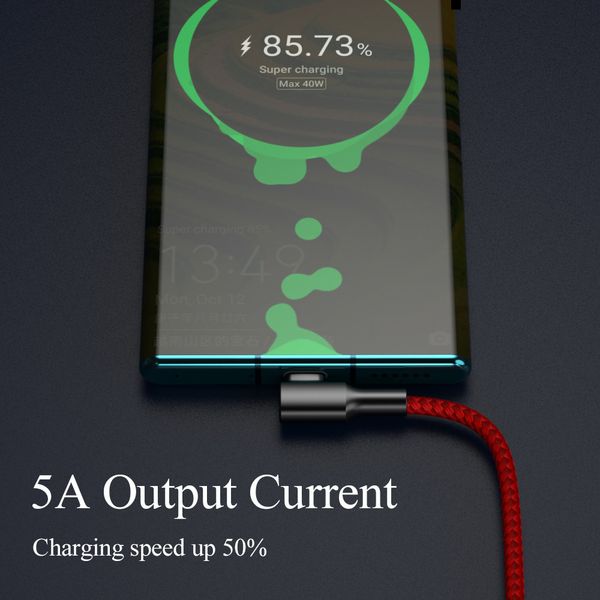 

43fgtype c кабель usb быстрая зарядка 5а мобильный телефон зарядное устройство кабель для зарядки провода данных для huawei xiaomi редми one