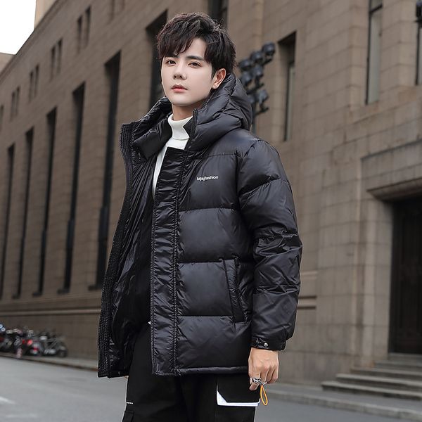 

winter men's jacket white duck down coat men clothes 2020 korean vintage thick warm male doudoune homme zt4646, Black