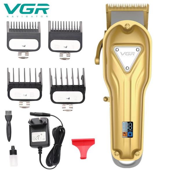 

barber shop hair clipper digital charging display professional hair trimmer for men beard electric cutter cutting machine