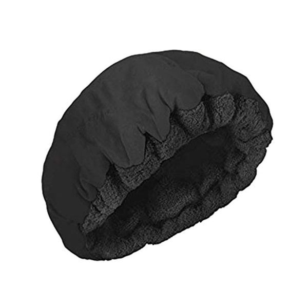 

deep conditioning heat steam cap microwavable micro-hair cap hair thermal treatment for styling tools black