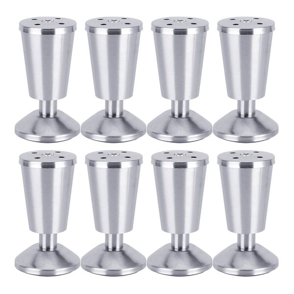 

4x adjustable stainless steel sofa couch cabinet furniture leg feet 100mm