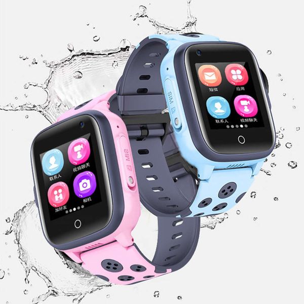 

telephone waterproof student touch screen multifunctional children's boys and girls primary school smart watch, Blue