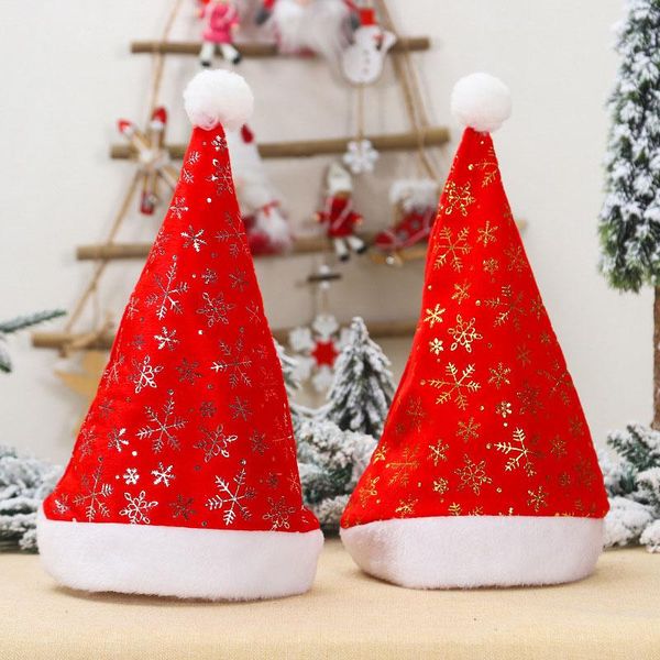 

2021new plush christmas hats christmas holiday xmas cap for santa claus hat dropshopping