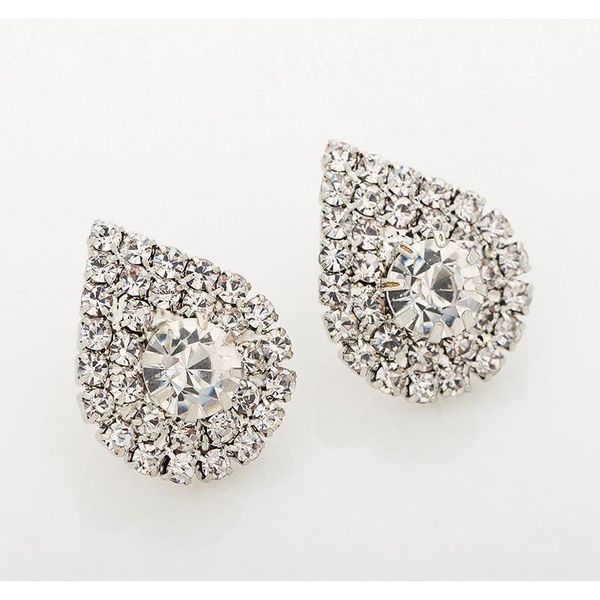 

2017 fashion jewelry studding wedding earrings for brides popular rhinestone dress baldpates natural st sqcmeb dh_seller2010, Silver