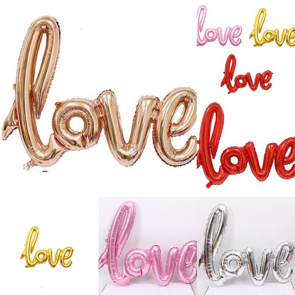 

fast delivery love alphabet air balloons birthday party wedding decoration mylar foil large letter balloon dhl 2 nnsvc