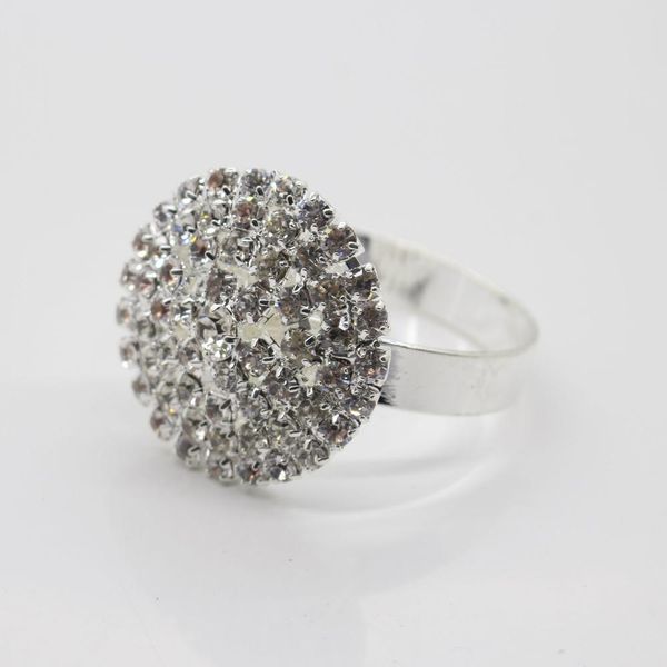 

zmasey металлические стразы салфетки салфетки 2 шт. / лот праздник праздник столовая столик украшения металлический сплав салфетки кольца оп, Black