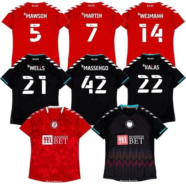 

2021 2022 bristol city soccer jerseys the robins paterson wells semenyo martin weimann 21/22 men kids kits maillot de football shirts, Black;yellow