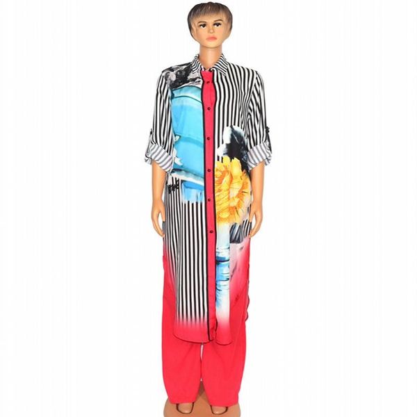 

ethnic clothing two piece set africa clothes african dashiki fashion flowers suit trousers super elastic party for women outfits, Red