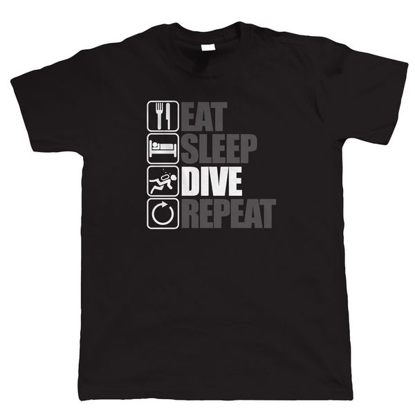 

eat sleep dive repeat, scuba divinger t shirt gift for him dad fathers day 's printed tee shirt 2018 latest sport hooded sweatshirt hoo