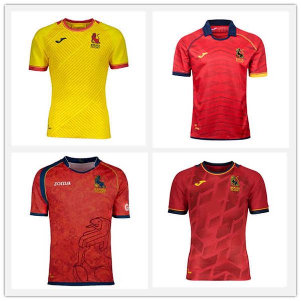 

2020 2021 international league spain home red rugby shirt national team rugby jersey spanish union shirts jerseys s-5xl, Black;gray
