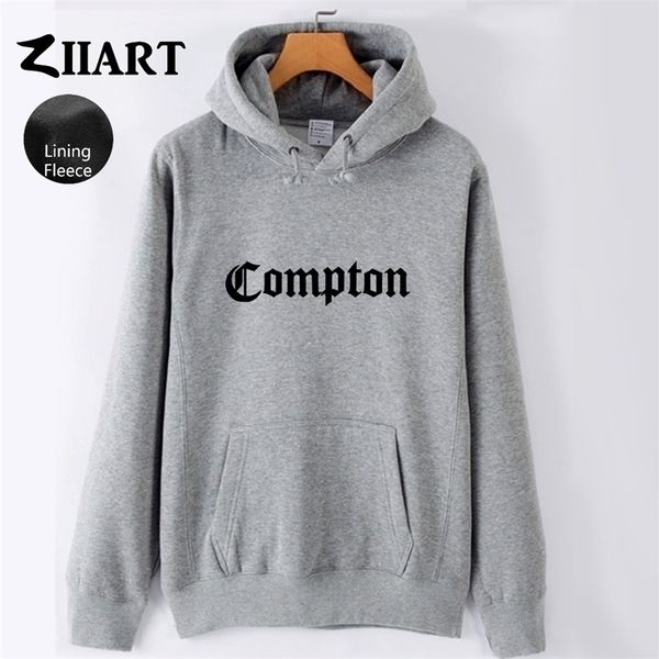 Mann Compton Hoodie Brief Hoodies Sweatshirts Pullover Unisex Herren Tops Junge Männer Fleece Winterkleidung Gothic Hip Hop Rap ZIIART 201020