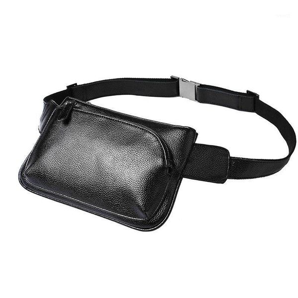 

leather 2020 new chest bag fanny pack single shoulder bag simple atmosphere1