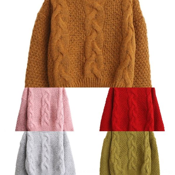 

tedxu осень и зима твист свитер базовой рубашки стиль шеи женщин пуловер sweatertop sweaterloose короткий круглый верхний свитер корейских п, White;black