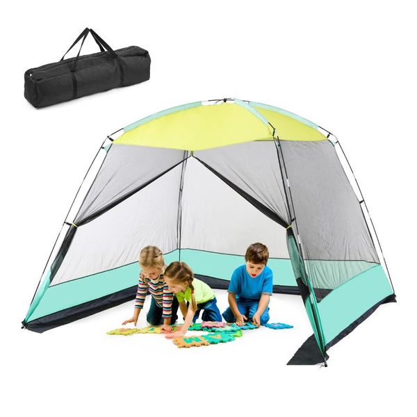 

large outdoor camping tent mesh instant canopy sun shelter house beach tent kitchen insect proof camping equipment