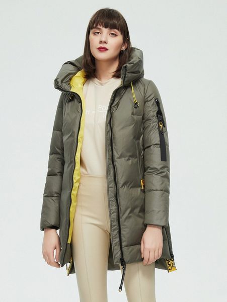 

pocket front patched back puffer winter coat 96nz#, Black