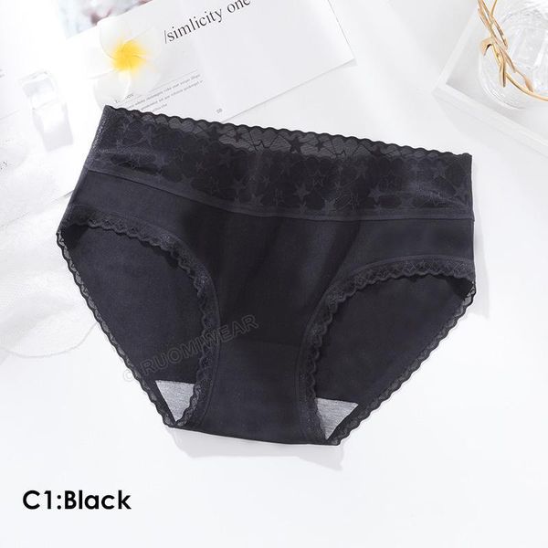 

women's panties women's seamless solid women underwear mid-rise silky ladies briefs comfort girls ultra-thin underwear1, Black;pink