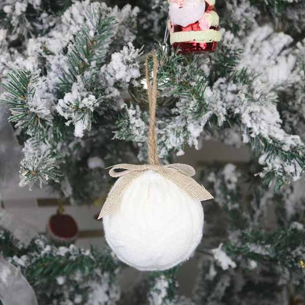 

christmas knitted ball cute design tree hanging pendants xmas style ornaments for christmas to add fun and festive mood wmtrdh