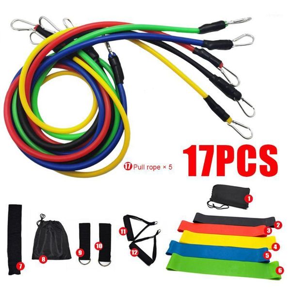 

resistance bands 17-piece pull rope fitness exercises band set vip drop 17pcs training yoga gym equipment muslce1