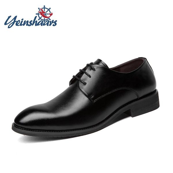 

yeinshaars big size 38-47 classic man pointed toe dress shoes mens patent leather black wedding shoes oxford formal
