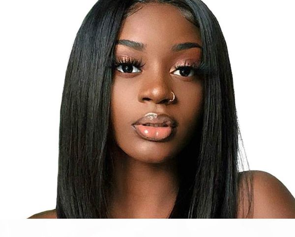 

straight bob human hair wigs 4x4 lace closure bob wigs straight short bob wig malaysian lace frontal human hair wigs, Black;brown
