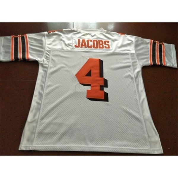 

121 bowling green state #4 jacobs #5 harris #7 barnes real full embroidery college jersey size s-4xl or custom any name or number jersey, Black