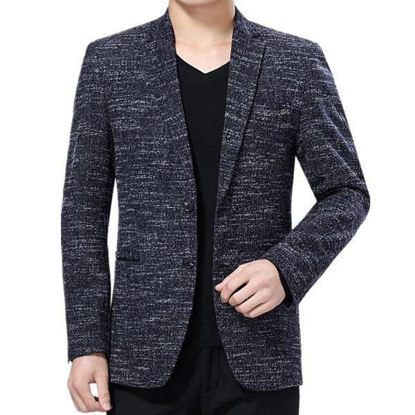 

men's suits & blazers men suit jackets young man long sleeve casual slim blazer masculino two buttons simple comfortable printed costum, White;black