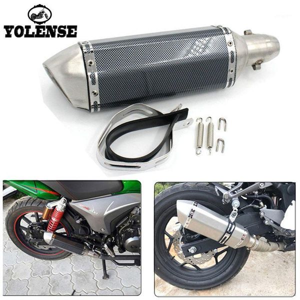 

exhaust pipe for 400 600 620 695 696 750 796 821 1100 51mm motorcycle accessories moto muffler bike pot escape1