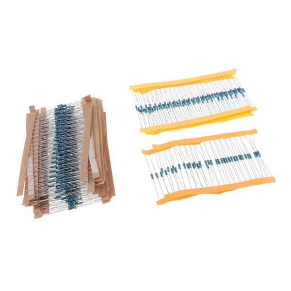 

600pcs 30 значения 1 / 4w 10r-1m 1% metal film резистор ассортимент kit diy kit