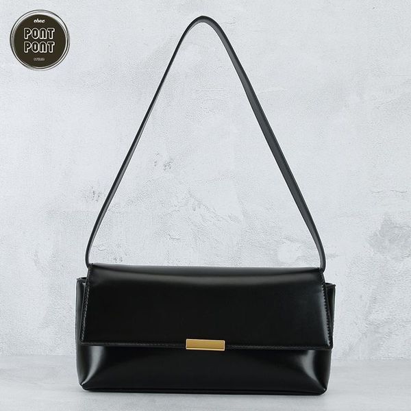 

ladies chic shoulder bag for women baguette bag designer genuine leather handbag 2020 new fashion handbag sac a main femme bolsa