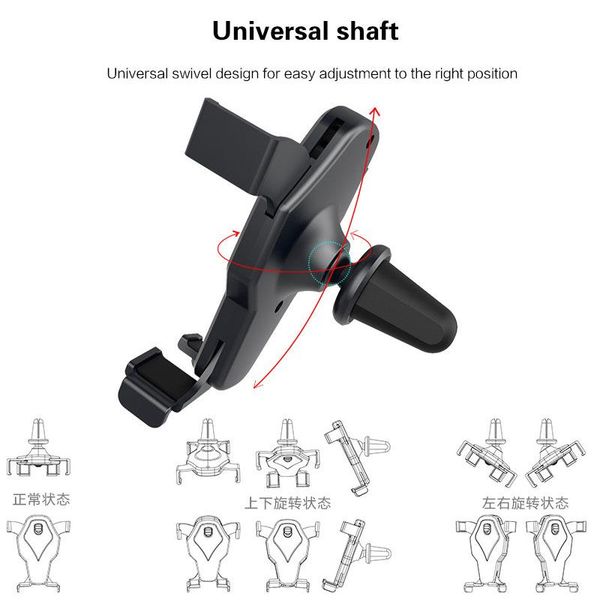 

universal widely compatible car phone holder bracket air vent clip cell phone mount for car hands cradle wmtgnz yyysports