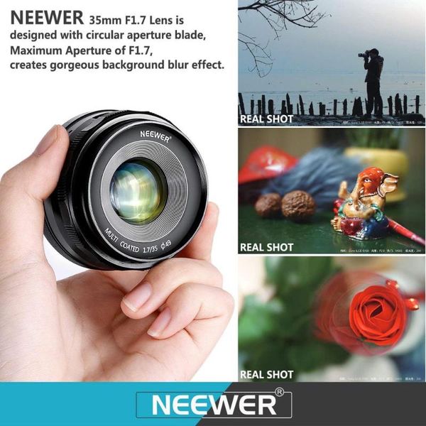 

other cctv cameras neewer 35mm f/1.7 large aperture manual prime fixed lens aps-c for sony e-mount digital mirrorless a7iii a9 nex 5 a6500
