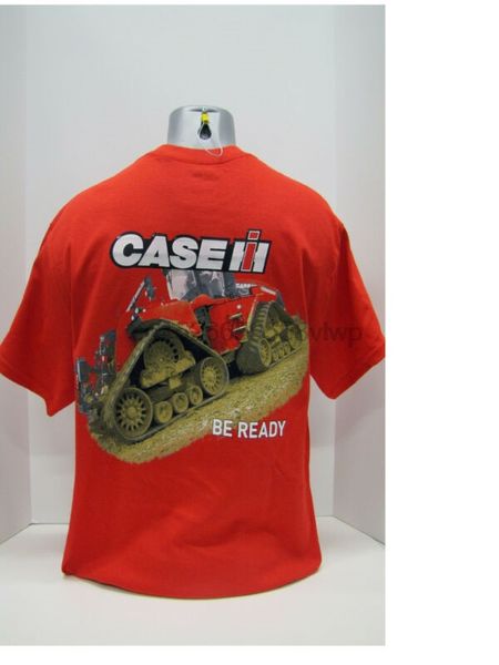

case ih quad trac mens red t-shirt - size m l xl 2x or 3x sport hooded sweatshirt hoodie